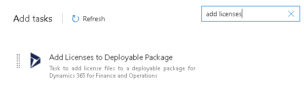 Add Licenses to Deployable Package Task