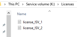 Licenses as Text Files in Windows Explorer