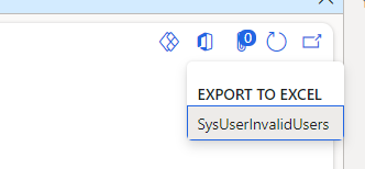 Invalid Users: Export