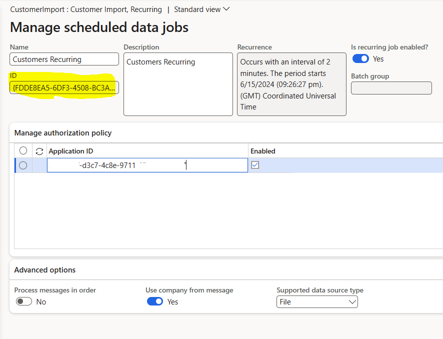 Recurring integration manage recurrance