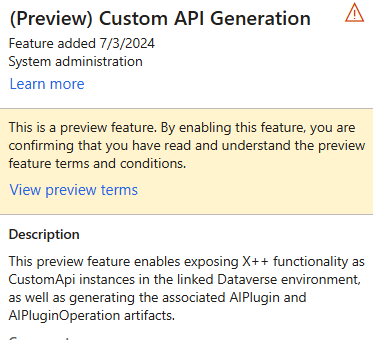 (Preview) Custom API Generation