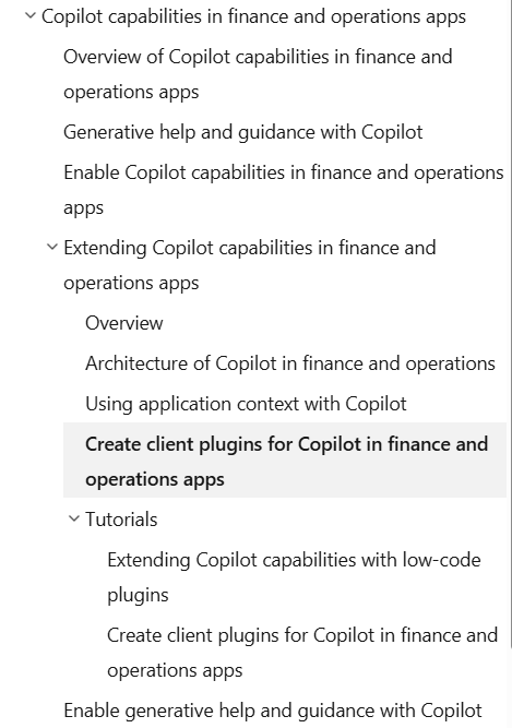 D365 Copilot AI Plugins documentation