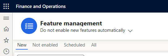 On by Default D365 Feature Management