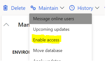 LCS enable access