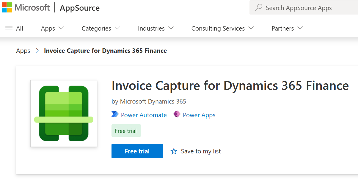 Invoice Capture on App Source