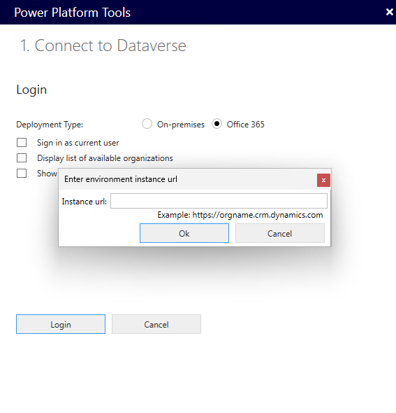 Connect to Dataverse environment
