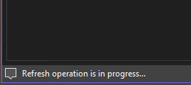 Refresh in VS
