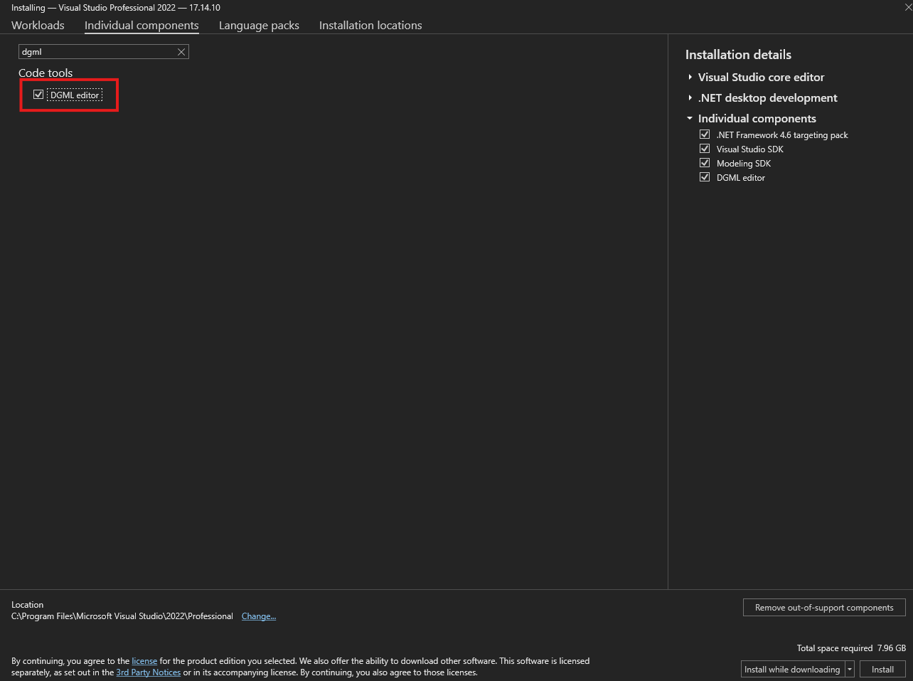 DGML Editor Install
