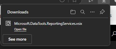Reporting Services installer