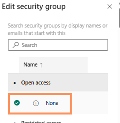 Provisioning page Group